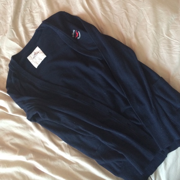 Navy Blue Hollister Cardigan