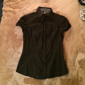 Pinstripe tailored blouse