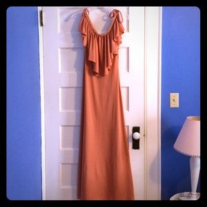 70s Vintage Floor-length Party Dress