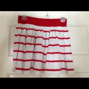 Red and White Skirt