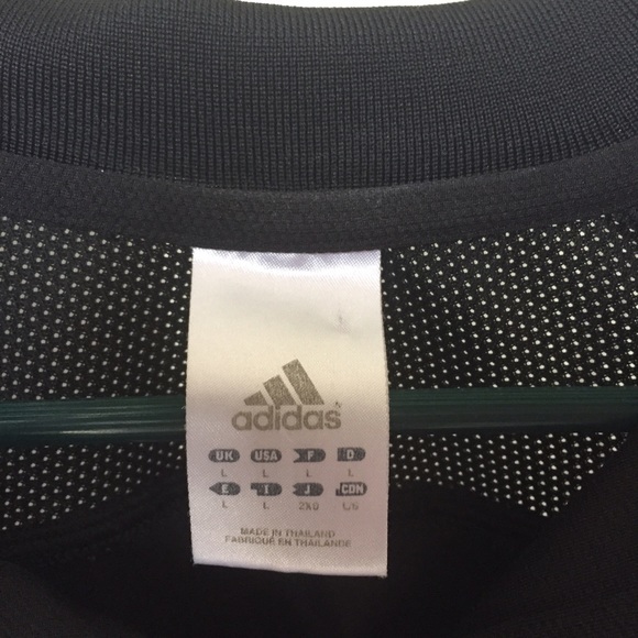 Men's Large Black Adidas Polo. Dry Weave - Picture 2 of 2