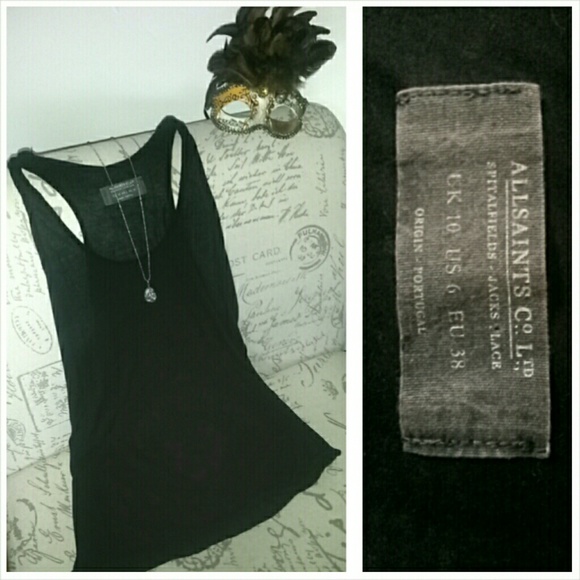 All Saints basic lightweight racer back tank