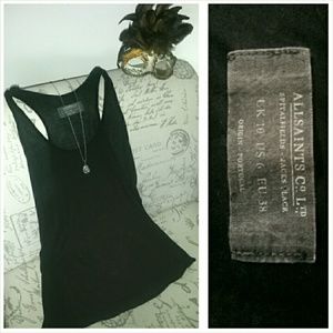 All Saints basic lightweight racer back tank