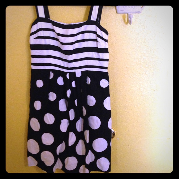 Polka dots and stripes dress