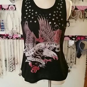 Love & Faith tank and x-ray tank Sz Medium