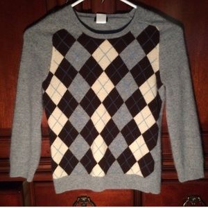 J Crew Argyle sweater