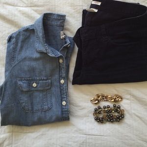 J. Crew chambray shirt