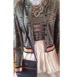 Missoni sweater and matching sleeveless top.