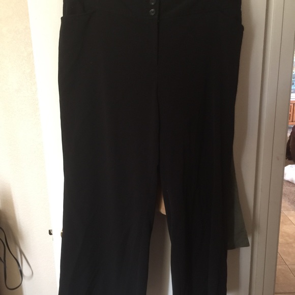 Lane Bryant black wide leg slacks size 22 - Picture 4 of 4