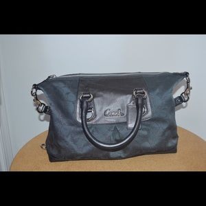 Dark gray coach bag