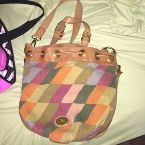 Fossil drawstring purse