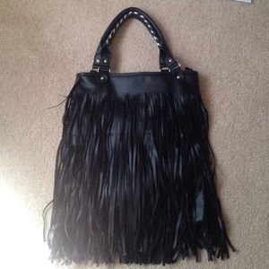 H&M Black Fringe Bag