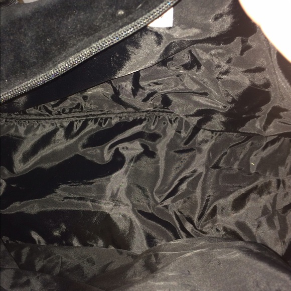 🌟Sold in a bundle🌟Black velvet duffel! - Picture 2 of 4