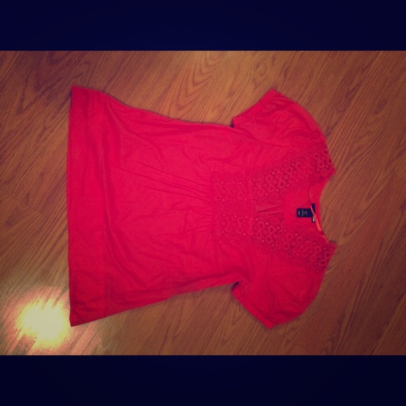 Short sleeve peasant top