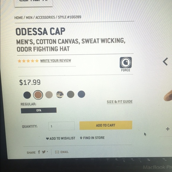 Bundled Men's Carhartt Hat - Picture 4 of 4