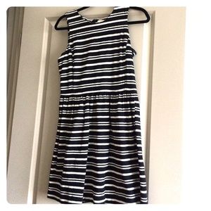 Black and Ivory stripes J. crew Factory sundress