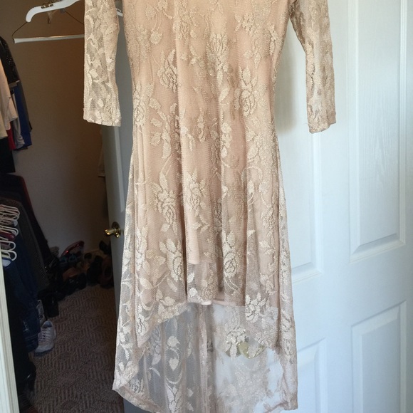 Gold shimmer dress