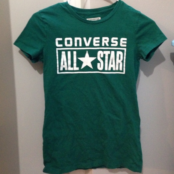 Green converse tee