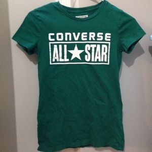 Green converse tee