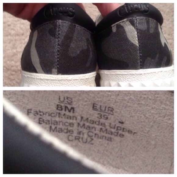 Slate Grey Camo Cruz Slip Ons - Picture 4 of 4