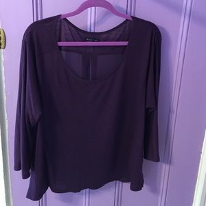 American eagle shirt with chiffon back