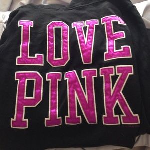 Victoria secret pink zip up & long horns jacket