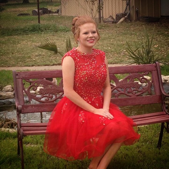 Red Prom Dress - Picture 2 of 4