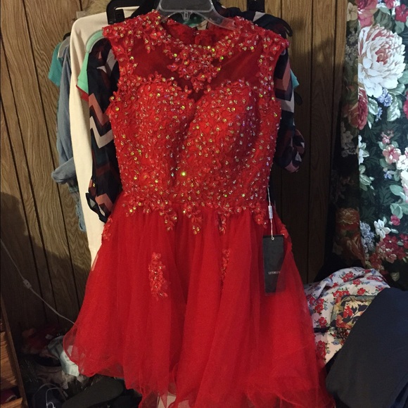 Red Prom Dress - Picture 3 of 4