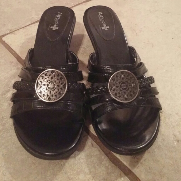 Black slip on shoes