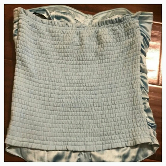 Bebe baby blue top - Picture 2 of 2