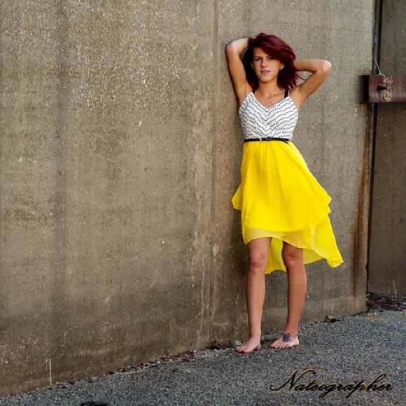🎉HOST PICK!! 🎊 High Low yellow summer dress!😊