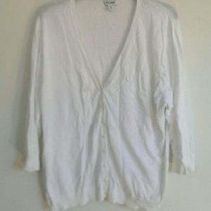 White cardigan