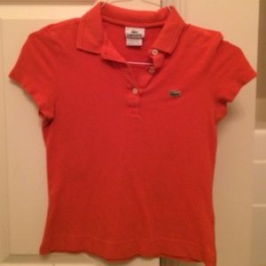 LACOSTE 🐊 Orange Polo Size 36. Like New! 💁⛳️