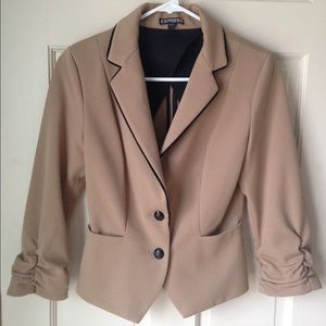 Express ruched sleeve jacket