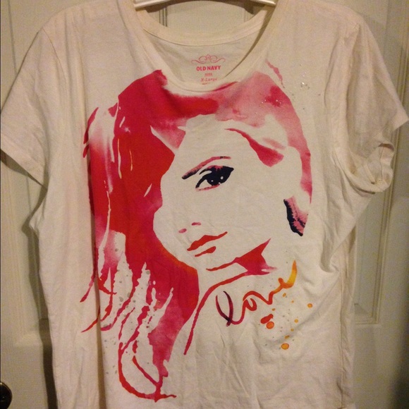 Old Navy Watercolor Woman Shirt