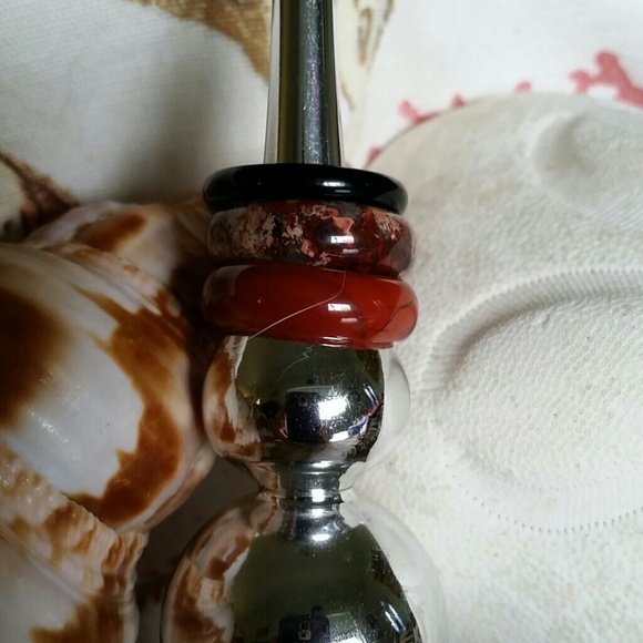 NATURAL STONE RING BUNDLE