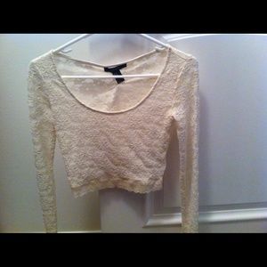 Forever21 cropped long sleeved shirt