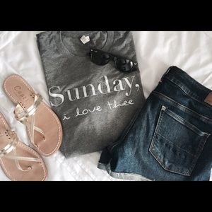 Gray boyfriend tshirt