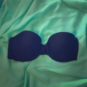 Victoria's Secret black strapless bra
