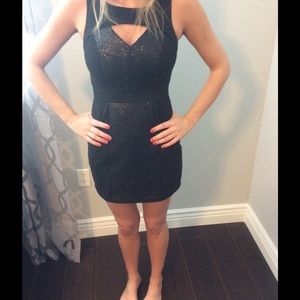BCBGeneration sequin cutout dress