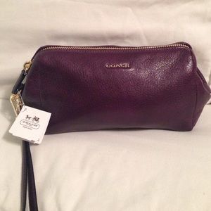 Purple Coach Wristlet
