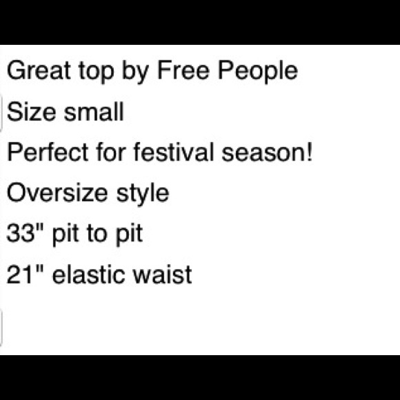 Free People LOOSE Free Flowing Festival Top - Picture 4 of 4