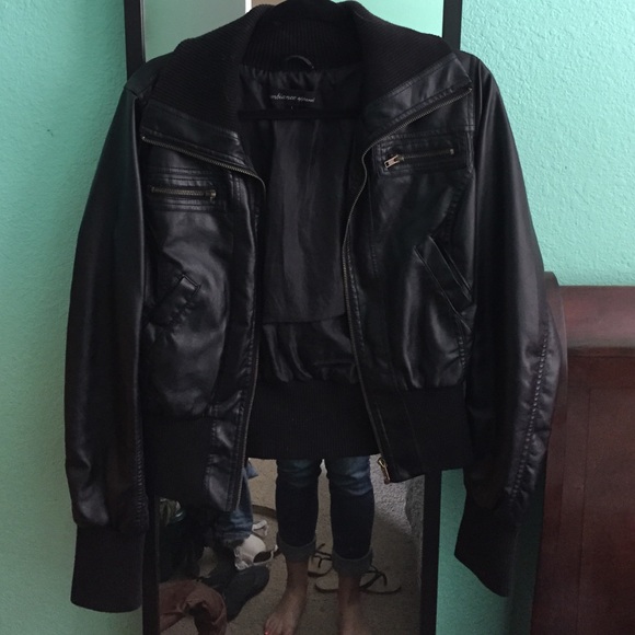 Black leather jacket!!