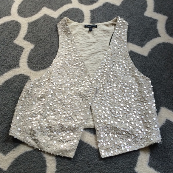 Eileen fisher sequin vest