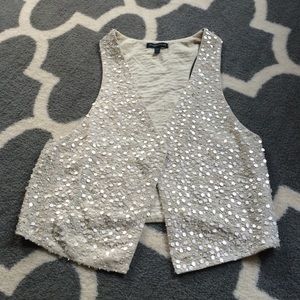 Eileen fisher sequin vest