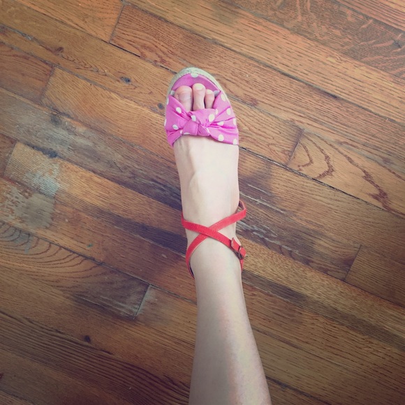 j.crew ankle-strap wedge sandlals: more pictures
