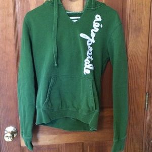 Green pullover hoodie