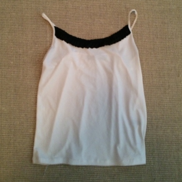 White and Black Cami