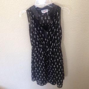 Black and white cross dress