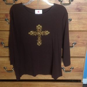 3/4 sleeve Quacker Factory